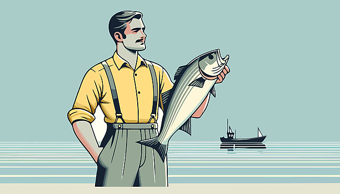 남자 바다 일러스트 낚시 작업복 어류 어업 한명 들기 성인 신선 어선 어부 해산물 디지털합성 주머니손 낚시꾼 성인남자한명만 편집소스 수산인의날 국내일러스트 AI파일 직업 1 옷 산업 배_교통 모션 레저 사람 수중동물 남자한명만 성인남자만 파일형식 벡터 법정기념일