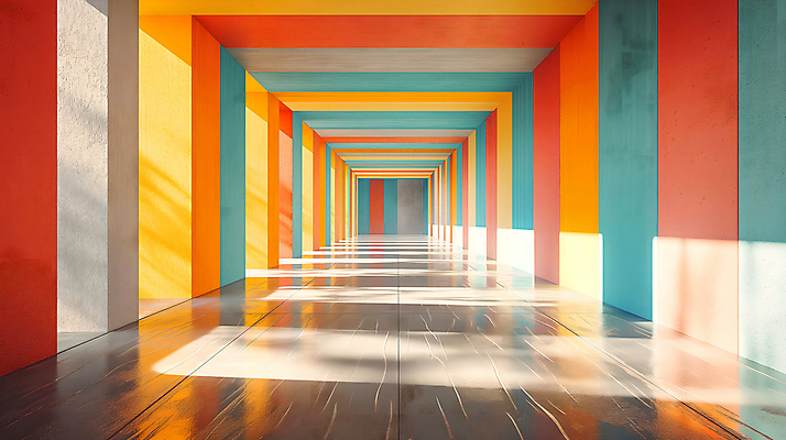 JPG 편집이미지 백그라운드 사람없음 빛 인테리어 컬러풀 공간 디지털합성 복고 편집소스 편집실사 AI포토 AI콘텐츠 디자인 컬러 CG 파일형식