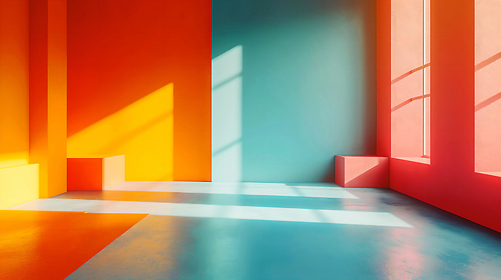 JPG 편집이미지 백그라운드 사람없음 빛 인테리어 컬러풀 공간 디지털합성 복고 편집소스 편집실사 AI포토 AI콘텐츠 디자인 컬러 CG 파일형식