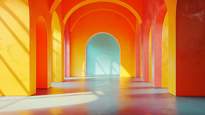 JPG 편집이미지 백그라운드 사람없음 빛 인테리어 컬러풀 공간 디지털합성 복고 편집소스 편집실사 AI포토 AI콘텐츠 디자인 컬러 CG 파일형식