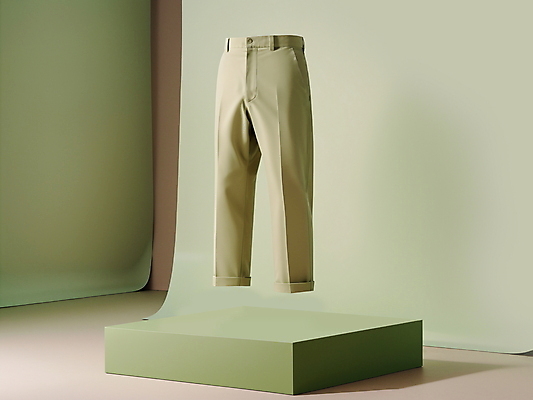 JPG 편집이미지 패션 바지 사람없음 초록색 디지털합성 모던 단상 편집소스 편집실사 AI컴퓨터그래픽 AI콘텐츠 컬러 하의 CG 파일형식