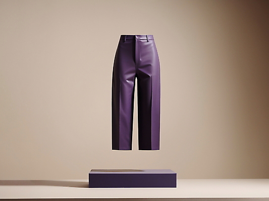 JPG 편집이미지 패션 바지 사람없음 보라색 디지털합성 모던 단상 편집소스 편집실사 AI컴퓨터그래픽 AI콘텐츠 컬러 하의 CG 파일형식