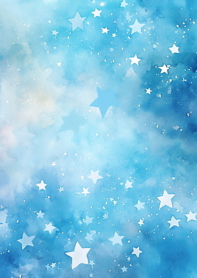 JPG 구름 백그라운드 일러스트 하늘 수채화 사람없음 파란색 우주 팬시 은하수 성운 갤럭시 국내일러스트 AI일러스트 AI콘텐츠 자연요소 컬러 자연 파일형식