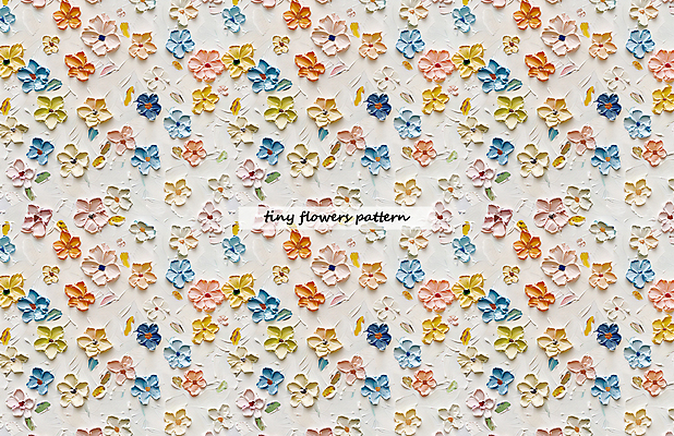 PSD 꽃 꽃무늬 패턴 일러스트 페인팅 사람없음 유화 국내일러스트 식물 무늬 미술 파일형식