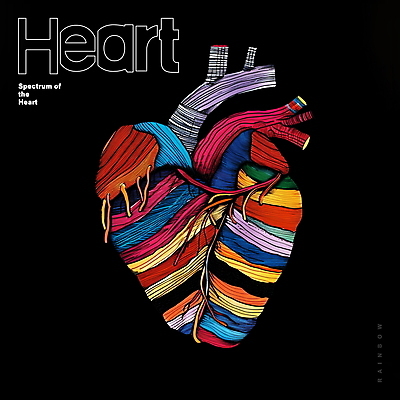 PSD 선 백그라운드 일러스트 추상 사람없음 그래픽 컬러풀 심장 디지털합성 드로잉 무지개색 편집소스 국내일러스트 컬러 무늬 미술 장기_의학 파일형식