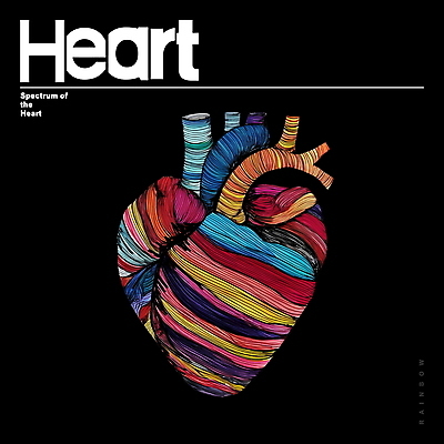 PSD 선 백그라운드 일러스트 추상 사람없음 그래픽 컬러풀 심장 디지털합성 드로잉 무지개색 편집소스 국내일러스트 컬러 무늬 미술 장기_의학 파일형식