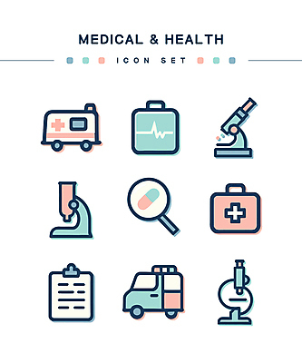 아이콘 돋보기 건강 병원 현미경 사람없음 알약 구급상자 구급차 오브젝트 서류판 자동제세동기 2D아이콘 AI파일 의학 자동차 실험기구 약 사무용품 의료용품 파일형식 벡터