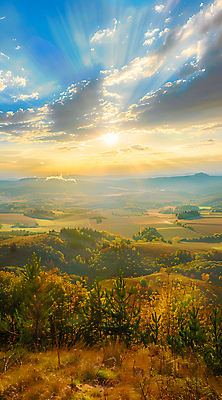 JPG 나무 구름 편집이미지 자연 산 풍경 사람없음 빛 햇빛 노을 숲 편집실사 AI포토 AI콘텐츠 자연요소 식물 태양 CG 생태계 파일형식
