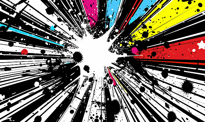 JPG 선 백그라운드 일러스트 사람없음 컬러풀 만화 코믹 카툰스타일 시각효과 효과 국내일러스트 AI일러스트 AI콘텐츠 컬러 파일형식