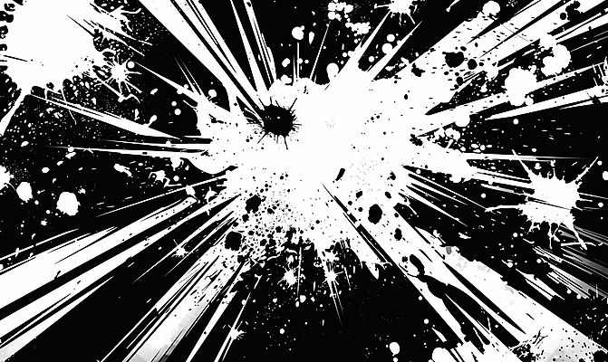 JPG 선 백그라운드 일러스트 흑백 사람없음 만화 코믹 카툰스타일 시각효과 효과 국내일러스트 AI일러스트 AI콘텐츠 촬영기법 파일형식