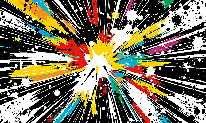 JPG 선 백그라운드 일러스트 사람없음 컬러풀 만화 코믹 카툰스타일 시각효과 효과 국내일러스트 AI일러스트 AI콘텐츠 컬러 파일형식