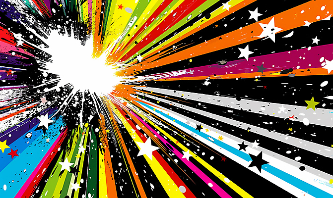 JPG 선 백그라운드 일러스트 사람없음 컬러풀 만화 코믹 카툰스타일 시각효과 효과 국내일러스트 AI일러스트 AI콘텐츠 컬러 파일형식