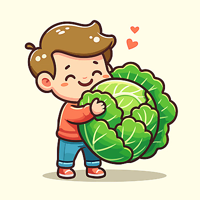 전신 남자 행복 어린이 일러스트 안기 한명 미소 들기 소년 하트 양배추 소년한명만 국내일러스트 AI파일 모양 1 감정 채소 모션 표정 사람 남자한명만 소년만 파일형식 벡터