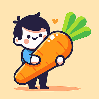 전신 남자 행복 어린이 일러스트 안기 한명 미소 들기 소년 당근 하트 소년한명만 국내일러스트 AI파일 모양 1 감정 모션 뿌리채소 표정 사람 남자한명만 소년만 파일형식 벡터