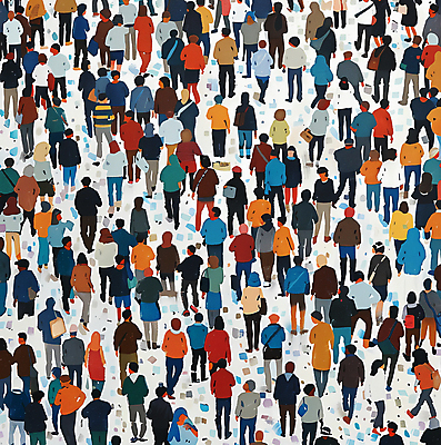 JPG 여자 남자 백그라운드 일러스트 거리 여러명 성인 야외 걷기 군중 가득함 성인만 국내일러스트 AI일러스트 AI콘텐츠 다수 모션 사람 파일형식