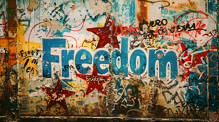 JPG 편집이미지 거리풍경 사람없음 컬러풀 페인트 자유 그래피티 벽화 편집실사 AI포토 AI콘텐츠 컬러 컨셉 거리 풍경 낙서 CG 그림 파일형식