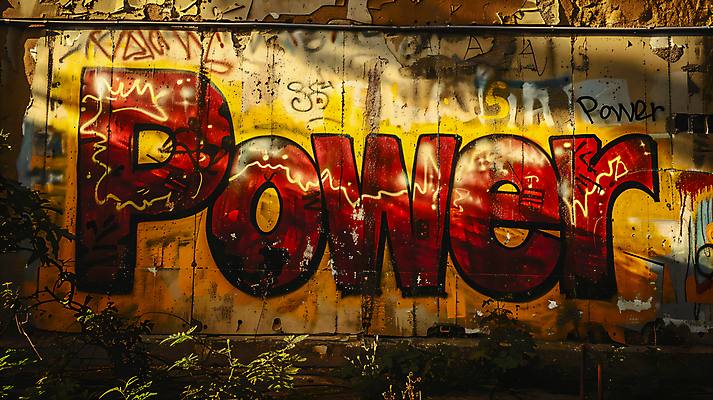 JPG 편집이미지 거리풍경 사람없음 컬러풀 힘 페인트 그래피티 벽화 편집실사 AI포토 AI콘텐츠 컬러 거리 풍경 낙서 CG 그림 파일형식