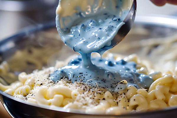 JPG 편집이미지 그릇 다이어트 치즈 사람없음 파란색 붓기 디지털합성 국자 후추 마카로니 식욕저하 크림소스 편집실사 AI포토 AI콘텐츠 식기 컬러 모션 주방용품 유제품 건강 소스_음식 향신료 CG 파스타면 파일형식