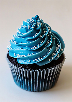 JPG 편집이미지 다이어트 사람없음 장식 파란색 컵케이크 크림 디지털합성 식욕저하 편집실사 AI포토 AI콘텐츠 컬러 건강 케이크 CG 파일형식