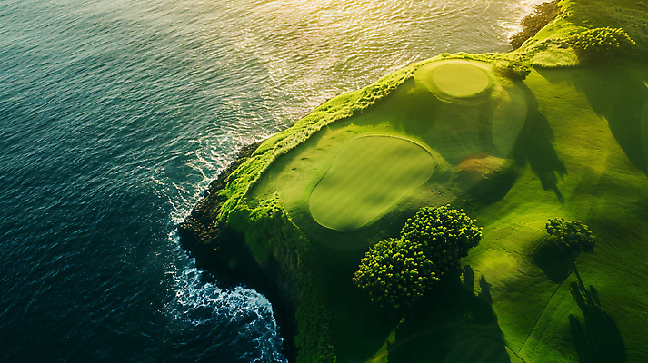 JPG 나무 구름 편집이미지 바다 골프장 필드 하늘 풍경 사람없음 편집실사 AI포토 AI콘텐츠 자연요소 식물 골프 스포츠시설 CG 파일형식