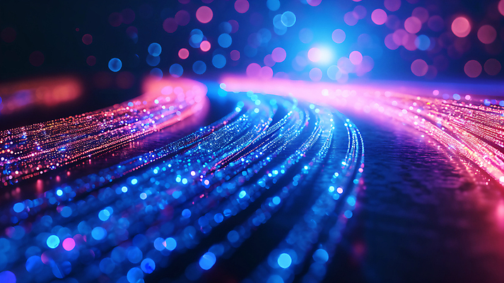 JPG 편집이미지 선 백그라운드 사람없음 파란색 빛 전선 보케 광섬유 이미지편집 편집실사 AI컴퓨터그래픽 AI콘텐츠 컬러 CG 파일형식