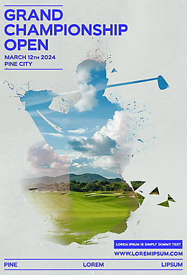 PSD 구름 편집이미지 남자 실루엣 포스터 골프 하늘 골프공 한명 들기 잔디 성인 파란색 골프채 대회 챔피언 성인남자한명만 이미지편집 자연요소 식물 1 컬러 공 모션 골프용품 촬영기법 사람 구기 남자한명만 성인남자만 파일형식