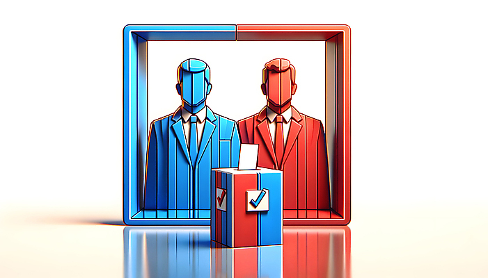 JPG 편집이미지 남자 성인 두명 선택 투표 선거 민주주의 디지털합성 투표용지 투표함 의견 정치 참여 책임감 투표소 성인남자만 편집소스 권리 이미지편집 편집실사 AI컴퓨터그래픽 AI콘텐츠 컨셉 사람 CG 남자만 성인만 파일형식