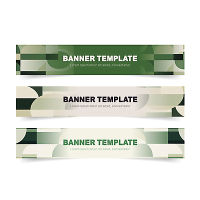 템플릿 배너 배너템플릿 가로배너 백그라운드 패턴 사람없음 초록색 세트 현수막 기하학 AI파일 컬러 무늬 가로 파일형식 벡터