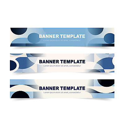 템플릿 배너 배너템플릿 가로배너 백그라운드 패턴 사람없음 파란색 세트 현수막 기하학 AI파일 컬러 무늬 가로 파일형식 벡터