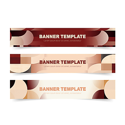 템플릿 배너 배너템플릿 가로배너 백그라운드 패턴 사람없음 세트 갈색 현수막 기하학 베이지색 AI파일 컬러 무늬 가로 파일형식 벡터
