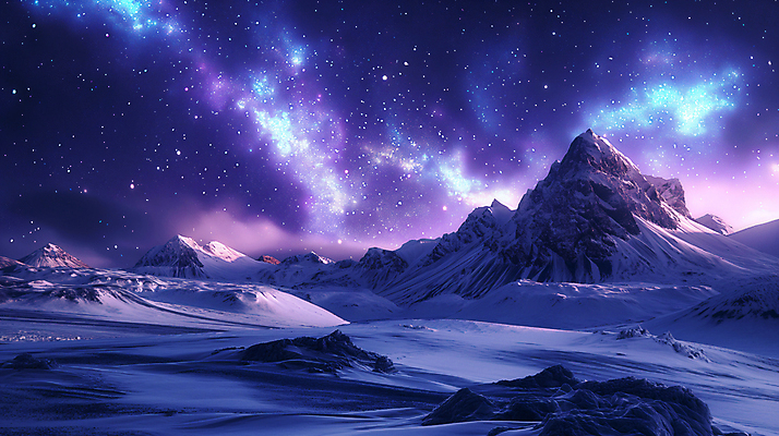 JPG 편집이미지 백그라운드 자연 밤하늘 산 사람없음 빛 보라색 신비 북극 디지털합성 빙하 오로라 편집소스 편집실사 AI포토 AI콘텐츠 컬러 컨셉 자연현상 하늘 야간 극지방 CG 생태계 파일형식