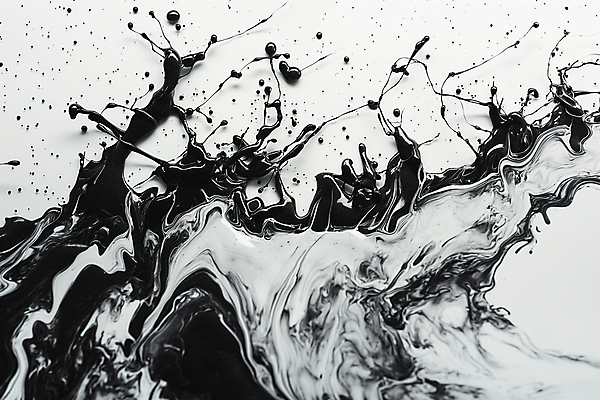 JPG 편집이미지 백그라운드 잉크 사람없음 검은색 물방울 액체 디지털합성 스플래쉬 편집소스 흩어짐 편집실사 AI포토 AI콘텐츠 컬러 컨셉 CG 파일형식