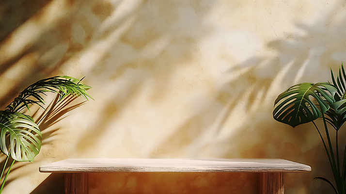 JPG 편집이미지 벽 잎 탁자 실내 그림자 사람없음 초록색 햇빛 디지털합성 몬스테라 베이지색 휴식처 카피스페이스 편집소스 편집실사 AI포토 AI콘텐츠 식물 컬러 가구 휴식 내부 태양 공백 CG 파일형식