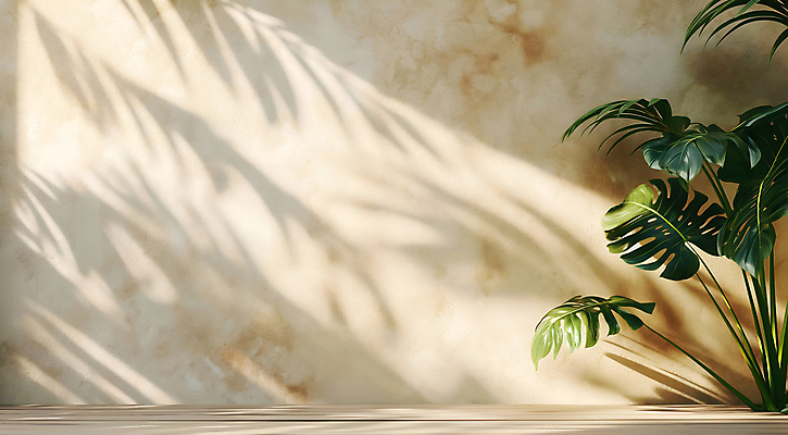 JPG 편집이미지 벽 잎 실내 그림자 사람없음 초록색 햇빛 디지털합성 몬스테라 베이지색 휴식처 카피스페이스 편집소스 편집실사 AI포토 AI콘텐츠 식물 컬러 휴식 내부 태양 공백 CG 파일형식