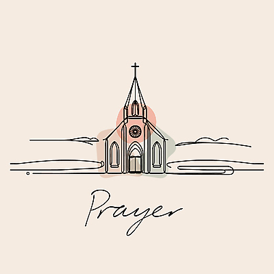 기독교 십자가 라인일러스트 일러스트 사람없음 교회 기도 베이지색 미니멀 국내일러스트 AI파일 종교 컬러 종교건축 건물 파일형식 벡터
