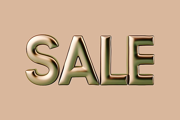 PSD 편집이미지 타이포그라피 사람없음 쇼핑 3D 세일 금색 입체 디지털합성 입체문자 편집3D 문자 컬러 파일형식