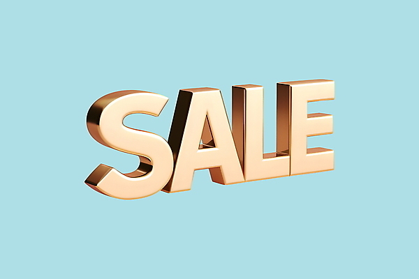 PSD 편집이미지 타이포그라피 사람없음 쇼핑 3D 세일 금색 입체 디지털합성 입체문자 편집3D 문자 컬러 파일형식