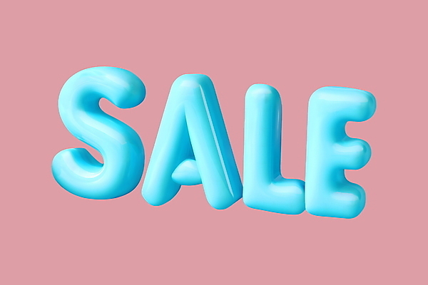 PSD 편집이미지 타이포그라피 사람없음 파란색 쇼핑 3D 세일 입체 디지털합성 입체문자 편집3D 문자 컬러 파일형식