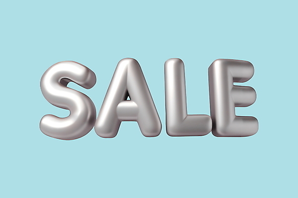 PSD 편집이미지 타이포그라피 사람없음 쇼핑 3D 세일 은색 입체 디지털합성 입체문자 편집3D 문자 컬러 파일형식