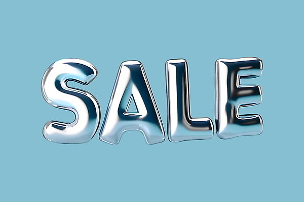 PSD 편집이미지 타이포그라피 사람없음 쇼핑 3D 세일 은색 입체 디지털합성 입체문자 편집3D 문자 컬러 파일형식