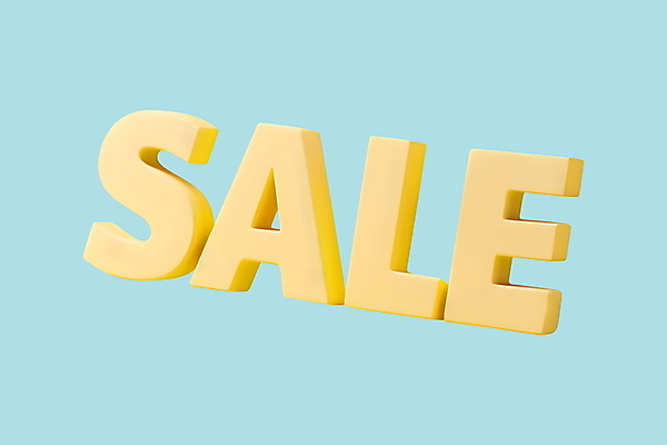 PSD 편집이미지 타이포그라피 사람없음 쇼핑 노란색 3D 세일 입체 디지털합성 입체문자 편집3D 문자 컬러 파일형식