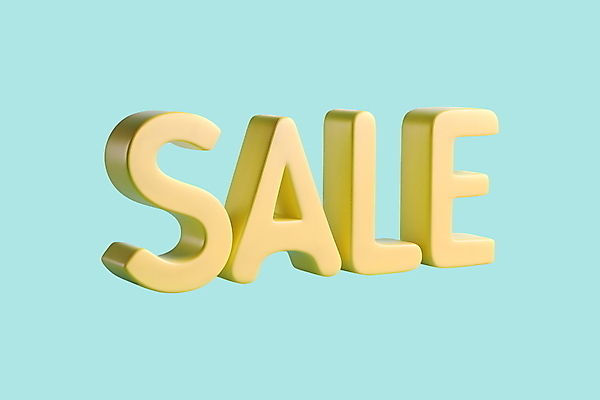 PSD 편집이미지 타이포그라피 사람없음 쇼핑 노란색 3D 세일 입체 디지털합성 입체문자 편집3D 문자 컬러 파일형식