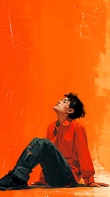 JPG 남자 백그라운드 일러스트 휴식 피곤 한명 앉기 성인 눈감음 고요 디지털합성 감성 몽환 성인남자한명만 편집소스 번아웃증후군 국내일러스트 AI일러스트 AI콘텐츠 1 컨셉 모션 사람 사회이슈 남자한명만 성인남자만 파일형식