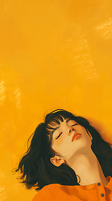 JPG 여자 백그라운드 일러스트 휴식 피곤 한명 성인 눕기 눈감음 고요 디지털합성 감성 몽환 성인여자한명만 편집소스 번아웃증후군 국내일러스트 AI일러스트 AI콘텐츠 1 컨셉 모션 사람 사회이슈 여자한명만 성인여자만 파일형식