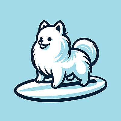 캐릭터 파도 일러스트 물놀이 레저 사람없음 여름 파란색 서핑보드 서핑 개 승차 즐거움 개캐릭터 일러캐릭터 AI파일 계절 감정 바다 컬러 동물캐릭터 포유류 모션 놀이 수상스포츠 보드_스포츠 파일형식 벡터