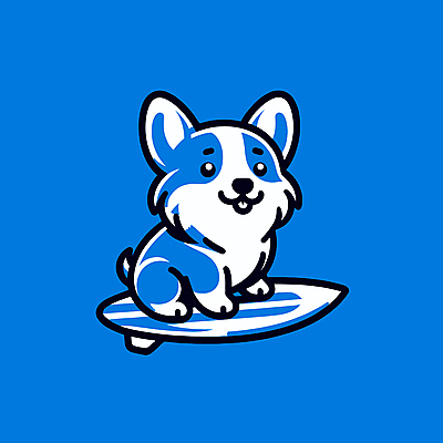 캐릭터 파도 일러스트 물놀이 레저 사람없음 여름 파란색 서핑보드 서핑 개 승차 즐거움 개캐릭터 일러캐릭터 AI파일 계절 감정 바다 컬러 동물캐릭터 포유류 모션 놀이 수상스포츠 보드_스포츠 파일형식 벡터