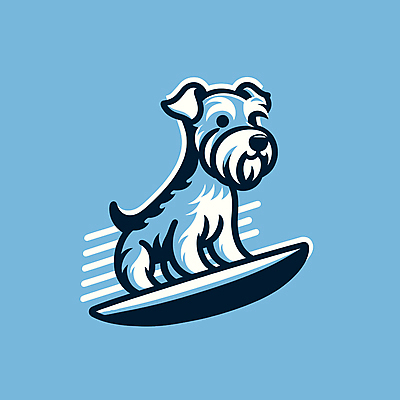 캐릭터 파도 일러스트 물놀이 레저 사람없음 여름 파란색 서핑보드 서핑 개 승차 즐거움 개캐릭터 일러캐릭터 AI파일 계절 감정 바다 컬러 동물캐릭터 포유류 모션 놀이 수상스포츠 보드_스포츠 파일형식 벡터