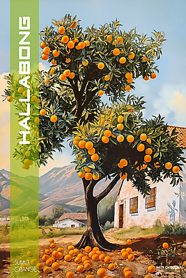 PSD 나무 편집이미지 백그라운드 주택 사람없음 제주도 농장 달콤 디지털합성 한라봉 귤나무 편집소스 이미지편집 식물 농업 과일 귤 한국 건물 맛 파일형식