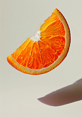 JPG 편집이미지 조각 과일 그림자 사람없음 떠있는 자몽 슬라이스 편집소스 편집실사 AI컴퓨터그래픽 AI콘텐츠 모션 CG 파일형식