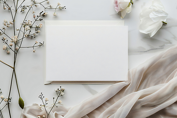 JPG 편집이미지 꽃 사람없음 천 청첩장 합성 초대장 초대 카피스페이스 편집실사 AI포토 AI콘텐츠 식물 카드_감사 공백 직물 CG 파일형식